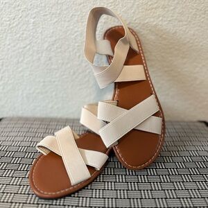 Stylish Cream Strappy Sandals